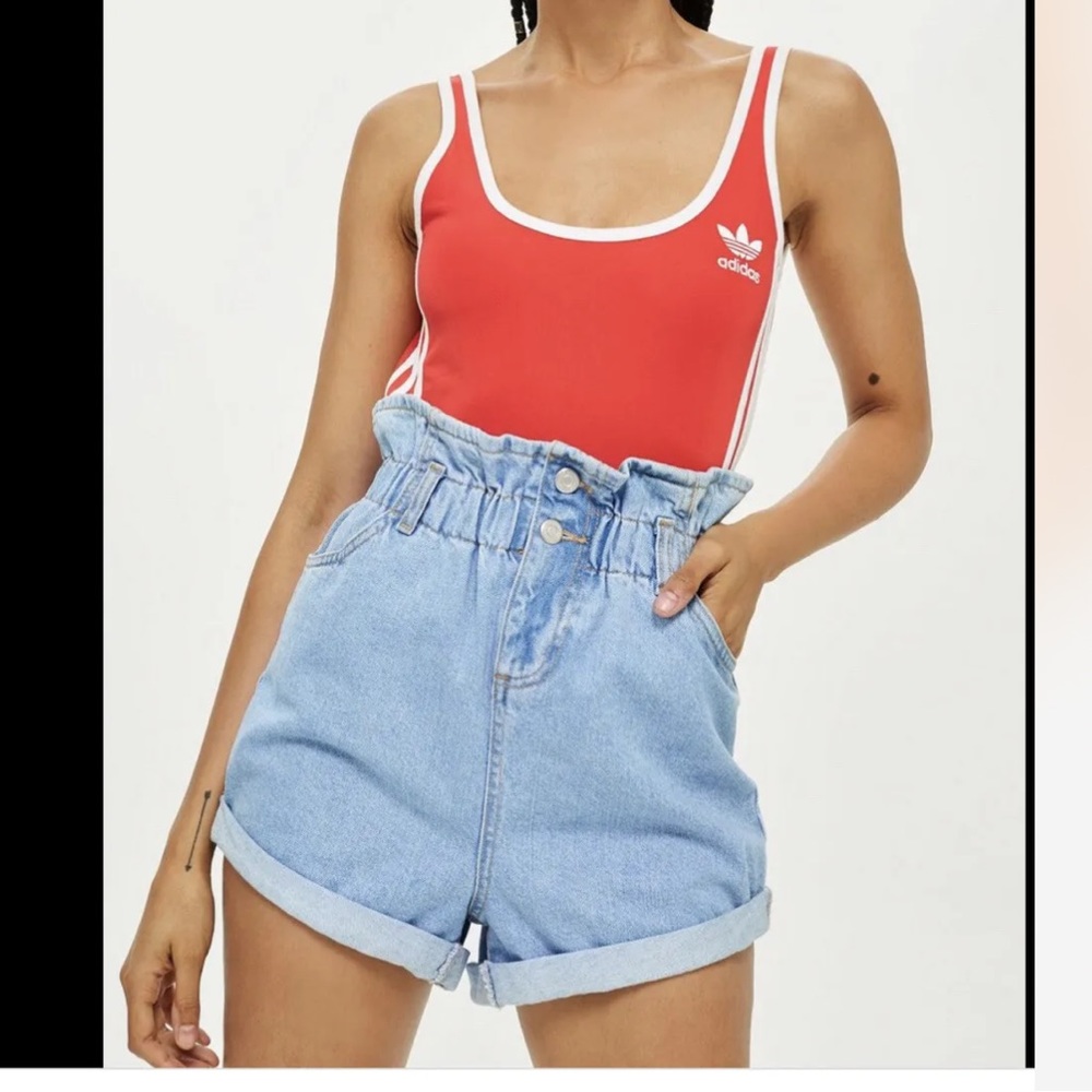 Topshop Shorts Topshop Paper Bag Button Fly Denim Shorts🎀🎀